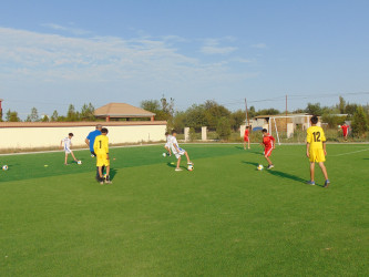 Cəbrayıl rayonunda şəhidlərimizin xatirəsinə həsr olunmuş futbol idman növü üzrə ustad dərsləri təşkil olunub