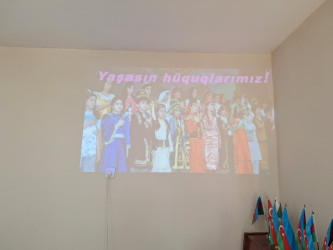 Cəbrayıl rayonunda “Hüquqlarımızı tanıyaq və qoruyaq” mövzusunda tədbir keçirilib
