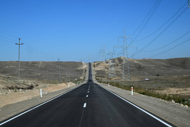 Prezident İlham Əliyev Cəbrayıl rayonunda “Şəfəq” Günəş Elektrik Stansiyasına gedən avtomobil yolunun açılışında iştirak edib