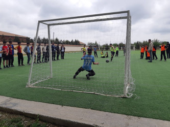 Cəbrayıl rayonunda “İdmanla zərərli vərdişlərə yox deyək” mövzusunda mini-futbol üzrə rayon birinciliyi təşkil edilib