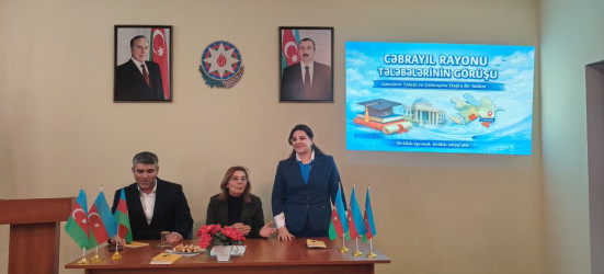 Cəbrayıl rayonunda məzun tələbələrlə görüş keçirilib