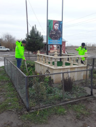 Cəbrayıl rayonunda 27 sentyabr – Anım Gününün beşinci ildönümü ilə əlaqədar təmizlik-abadlıq işləri aparılıb