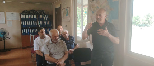 Beyləqan rayonu, Qəhrəmanlı kəndində məskunlaşan rayon sakinləri ilə səyyar görüş-qəbul keçirilib
