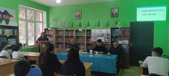 Cəbrayıl rayonunda “Sağlam və xoşbəxt gələcəyə doğru  addımlayaq, narkomaniya və erkən nikaha yox deyək!” mövzusunda tədbir keçirilib