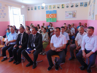 Rayon rəhbəri növbəti səyyar görüş-qəbulu Sabirabad rayonu, Şəhriyar köçkün qəsəbəsində keçirib