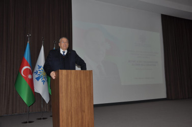 Ümummilli Lider Heydər Əliyevin anadan olmasının 103-cü ildönümünə həsr olunmuş “Heydər Əliyev irsi Azərbaycan xalqının milli sərvətidir” mövzusunda tədbir keçirilib