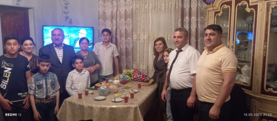 Beynəlxalq  ailə günü münasibətilə Göyüşovlar ailəsi ilə görüş keçirilib