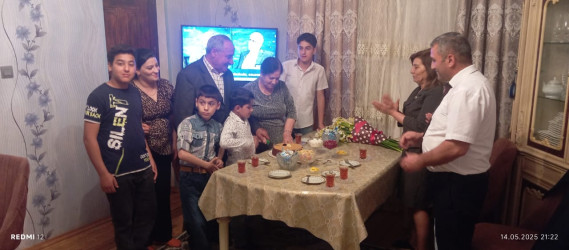 Beynəlxalq  ailə günü münasibətilə Göyüşovlar ailəsi ilə görüş keçirilib