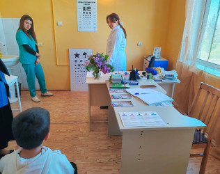 Cəbrayıl rayonunda göz müayinəsi aksiyası keçirilib