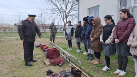 Cəbrayıl rayonunda “1 mart - Ümumdünya Mülki Müdafiə günü” ilə əlaqədar maarifləndirici tədbir keçirilib