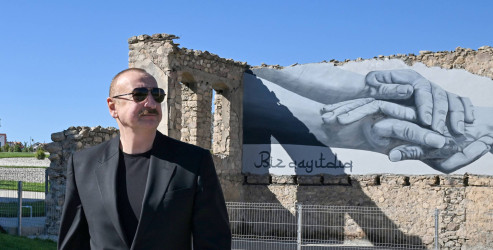 Azərbaycan Respublikasının Prezidenti İlham Əliyev oktyabrın 28-də Cəbrayıl rayonunun Horovlu kəndinin birinci mərhələsinin açılışında iştirak edib