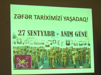 Cəbrayıl rayonunda Uşaq Səfirlər Məclisinin layihəsi əsasında "Zəfər tariximizi  yaşadaq” mövzusunda tədbir keçirilib