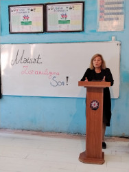 Cəbrayıl rayonunda “Məişət zorakılığı ilə mübarizədə yeganə yol sağlam həyat tərzinin təbliğ olunması və maariflənmənin gücləndirilməsidir” mövzusunda tədbir keçirilib