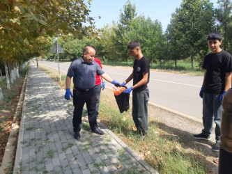 “Şəhərsalma və Memarlıq İli” çərçivəsində təmizlik aksiyası keçirilib