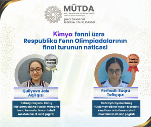 Cəbrayıl məktəblilərinin Respublika Fənn Olimpiadalarında uğuru