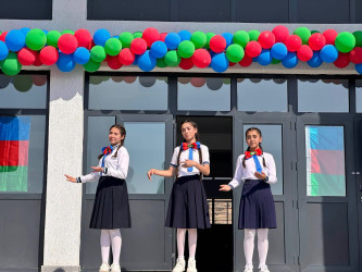 Şükürbəyli kənd tam orta məktəbində 33 ildən sonra ilk zəng çalınıb