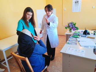 Cəbrayıl rayonunda göz müayinəsi aksiyası keçirilib