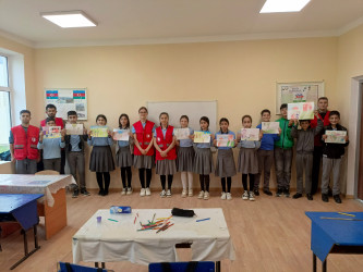 Cəbrayıl rayonunda “Fövqəladə hallar məktəblilərin gözü ilə”mövzusunda  tədbir keçirilib