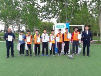 Cəbrayıl rayonunda “İdmanla zərərli vərdişlərə yox deyək” mövzusunda mini-futbol üzrə rayon birinciliyi təşkil edilib