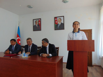 Rayon İcra Hakimiyyətinin başçısı Respublika Fənn Olimpiadalarının qalibləri ilə görüş keçirib
