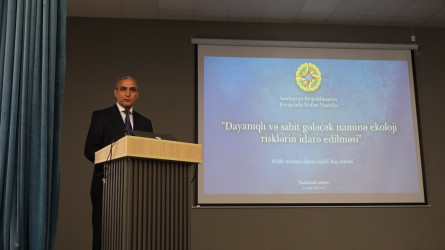 Xankəndi şəhərində “Dayanıqlı və sabit gələcək naminə ekoloji risklərin idarə edilməsi” mövzusunda konfrans keçirilib