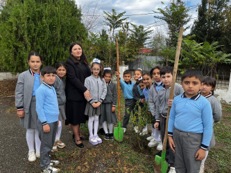 Cəbrayıl rayonunda 8 Noyabr Zəfər Gününün beşinci ildönümü ilə əlaqədar ağacəkmə aksiyası keçirilib