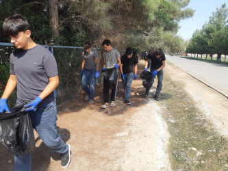 “Şəhərsalma və Memarlıq İli” çərçivəsində təmizlik aksiyası keçirilib