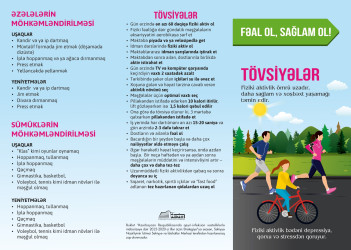 Cəbrayıl rayonunda sağlam həyat tərzi və davranış risk amilləri ilə bağlı aksiya keçirilib