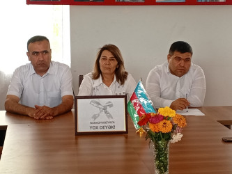 Cəbrayıl rayonunda “Narkotikə yaxın durma!” mövzusunda tədbir keçirilib
