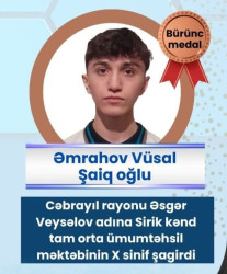 Cəbrayıl məktəblilərinin Respublika Fənn Olimpiadalarında uğuru