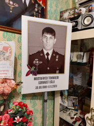 Cəbrayıl rayon 11 saylı Uşaq bağçasının uşaqları şəhid Mustafayev Təhmasib Sərməst  oğlunun ailəsini ziyarət ediblər