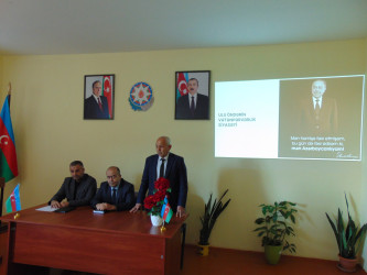 “Uşaqların vətənpərvərlik və milli mənəvi dəyərlər ruhunda tərbiyəsi” mövzusunda tədbir keçirilib