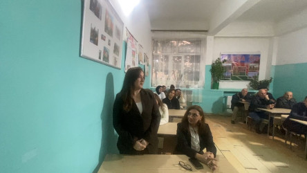 İcra başçısı növbəti səyyar görüş-qəbulu Bakı şəhəri, Sabunçu rayonunda fəaliyyət göstərən rayonun C.Əhmədov adına tam orta məktəbində keçirib