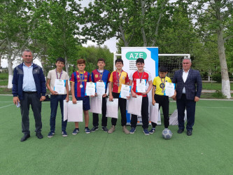 Cəbrayıl rayonunda “İdmanla zərərli vərdişlərə yox deyək” mövzusunda mini-futbol üzrə rayon birinciliyi təşkil edilib