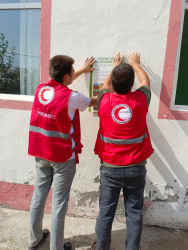 Cəbrayıl qəsəbələrində "Risklər barədə maarifləndirmə və təhlükəsiz davranış" mövzusunda mina təhlükəsinə dair təlim keçirilib