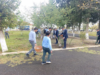 Cəbrayıl rayonunda 8 Noyabr Zəfər Gününün beşinci ildönümü ilə əlaqədar ağacəkmə aksiyası keçirilib