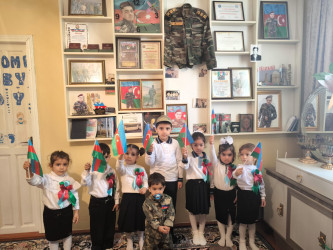 Cəbrayıl rayon 5 saylı Uşaq bağçasının uşaqları Şəhid ailəsini Ziyarət ediblər