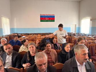 Cəbrayıl rayonunda “Ailə ənənələrinin möhkəmləndirilməsi və inkişafı” mövzusunda aksiya keçirilib