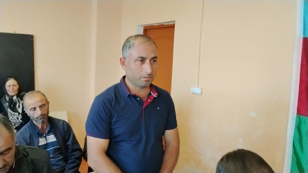 Rayon rəhbəri Saatlı rayonu, Nərimankənd köçkün qəsəbəsində səyyar görüş-qəbul keçirib