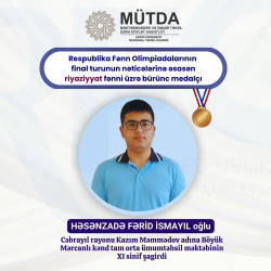 Cəbrayıl məktəblilərinin Respublika Fənn Olimpiadalarında uğurları