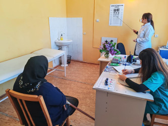 Cəbrayıl rayonunda göz müayinəsi aksiyası keçirilib