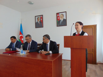 Rayon İcra Hakimiyyətinin başçısı Respublika Fənn Olimpiadalarının qalibləri ilə görüş keçirib