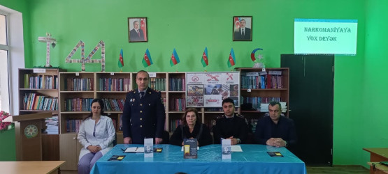 Cəbrayıl rayonunda “Sağlam və xoşbəxt gələcəyə doğru  addımlayaq, narkomaniya və erkən nikaha yox deyək!” mövzusunda tədbir keçirilib