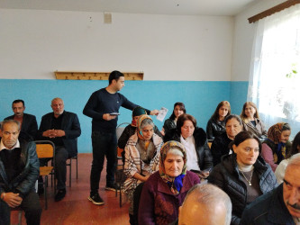 Cəbrayıl rayonunda “Gender əsaslı zorakılığa qarşı 16 günlük fəallıq” kampaniyası çərçivəsində aksiya keçirilib