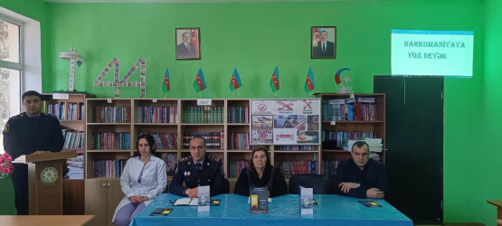 Cəbrayıl rayonunda “Sağlam və xoşbəxt gələcəyə doğru  addımlayaq, narkomaniya və erkən nikaha yox deyək!” mövzusunda tədbir keçirilib