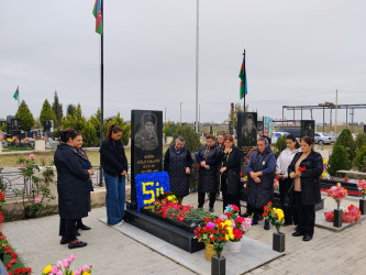 Süleymanov Əyyub Rasim oğlunun şəhadətə yüksəlməsinin beşinci ildönümü ilə əlaqədar anım tədbiri keçirilib