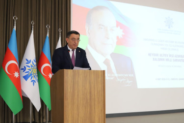 Ümummilli Lider Heydər Əliyevin anadan olmasının 103-cü ildönümünə həsr olunmuş “Heydər Əliyev irsi Azərbaycan xalqının milli sərvətidir” mövzusunda tədbir keçirilib