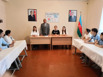 Rayonun ümumtəhsil məktəblərində “İnsan Hüquqları Aylığı” çərçivəsində tədbirlər davam edir