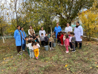 Cəbrayıl rayonunda 8 Noyabr Zəfər Gününün beşinci ildönümü ilə əlaqədar ağacəkmə aksiyası keçirilib