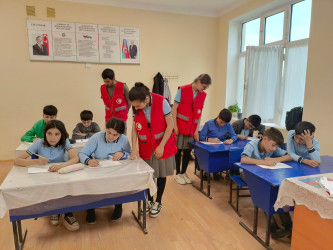 Cəbrayıl rayonunda “Fövqəladə hallar məktəblilərin gözü ilə”mövzusunda  tədbir keçirilib
